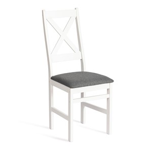 Обеденный стул CROSSMAN / white, ткань тёмно-серая (150) разобранный id 20024 в Ноябрьске